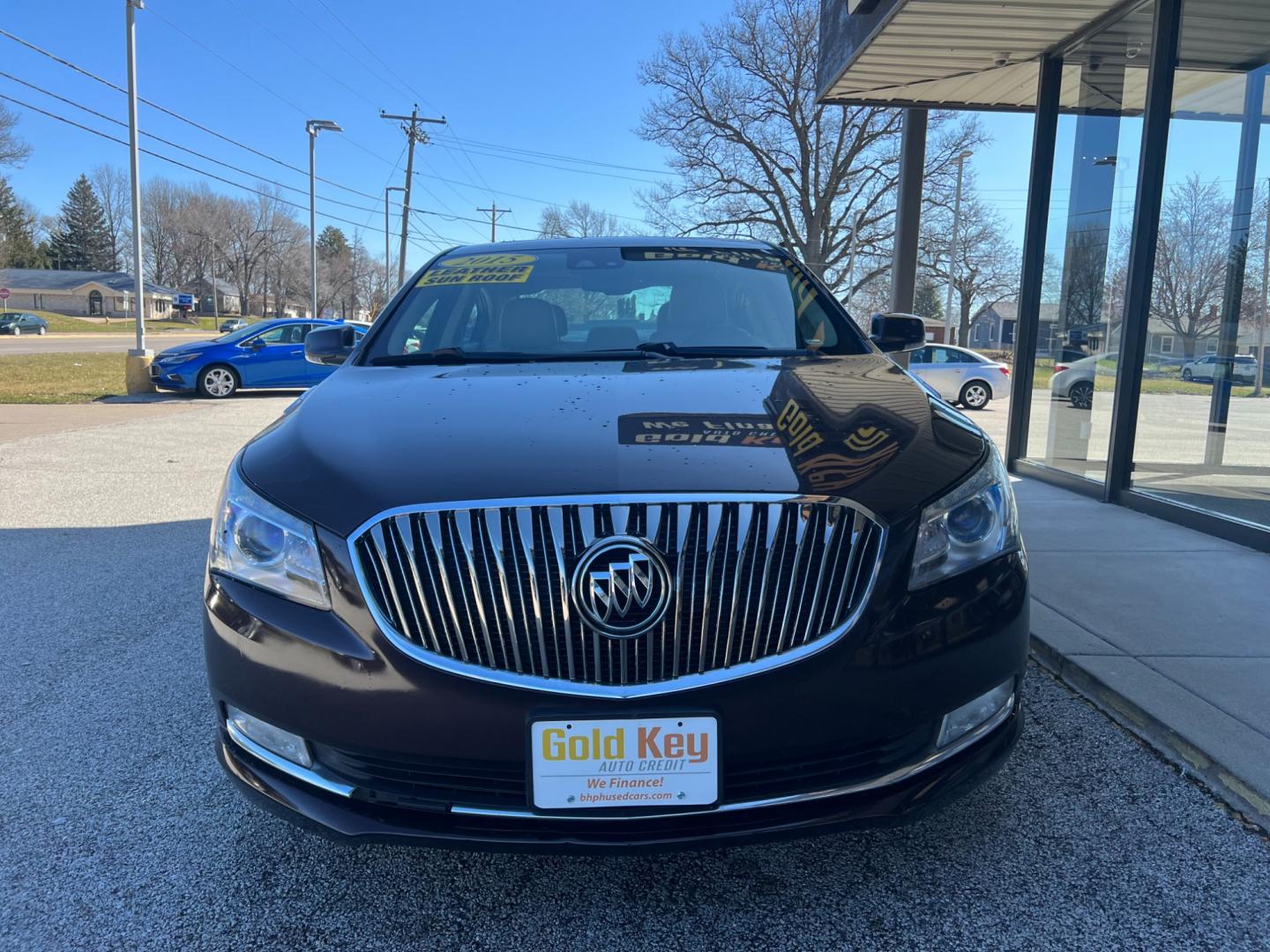 2015 Dark Chocolate Buick LaCrosse Leather Package (1G4GB5G31FF) with an 3.6L V6 DOHC 24V FFV engine, 6-Speed Automatic transmission, located at 1633 W Kimberly, Davenport, IA, 52806, (563) 323-5341, 41.559456, -90.598732 - Photo#2